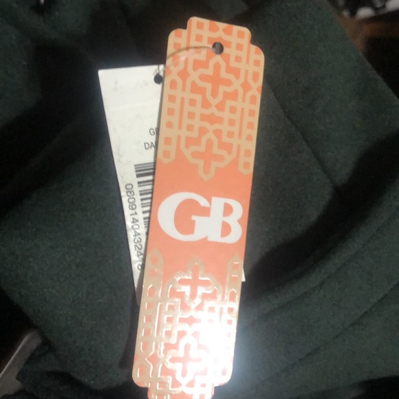 Gianni Bini(Dillards) Beautiful DarkGREEN Double Breasted Belt Waist Trench Coat - Picture 6 of 6